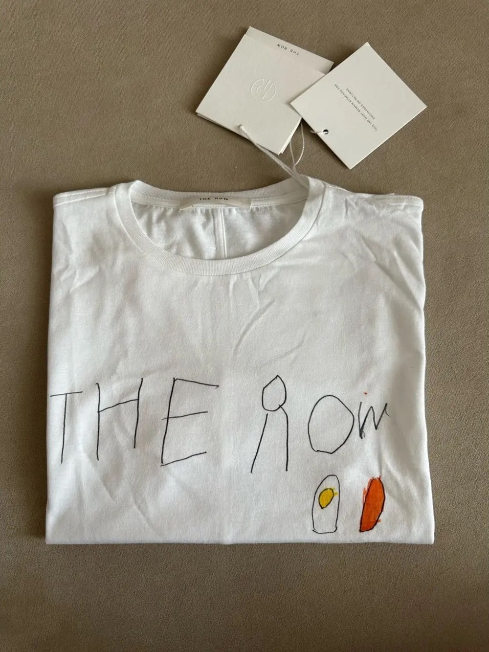THE ROW Logo Cut Off T shirt